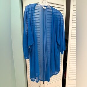 LuLaRoe Sheer Navy Blue Duster Cardigan